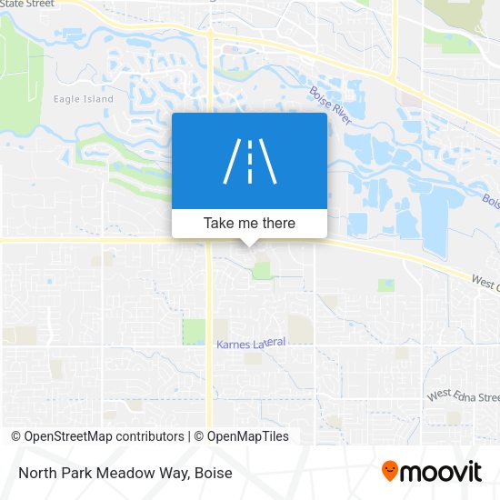 North Park Meadow Way map