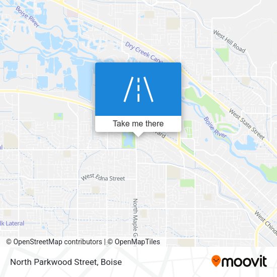 North Parkwood Street map