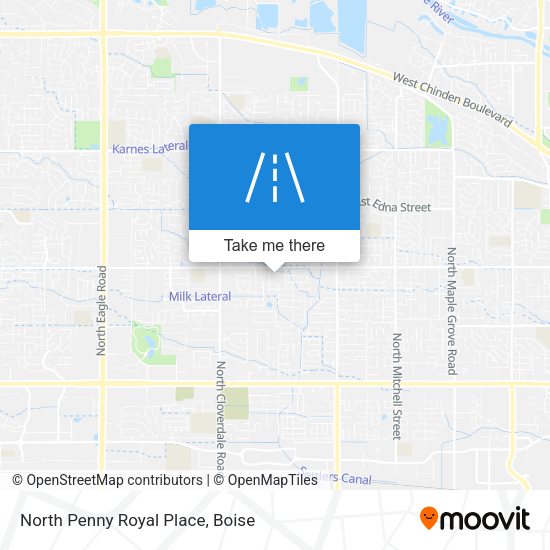 North Penny Royal Place map