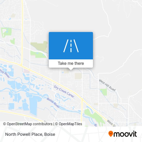 Mapa de North Powell Place
