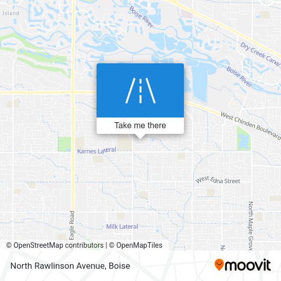 North Rawlinson Avenue map