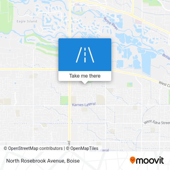 North Rosebrook Avenue map