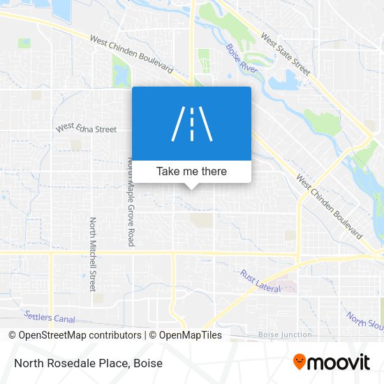 North Rosedale Place map