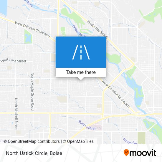 Mapa de North Ustick Circle