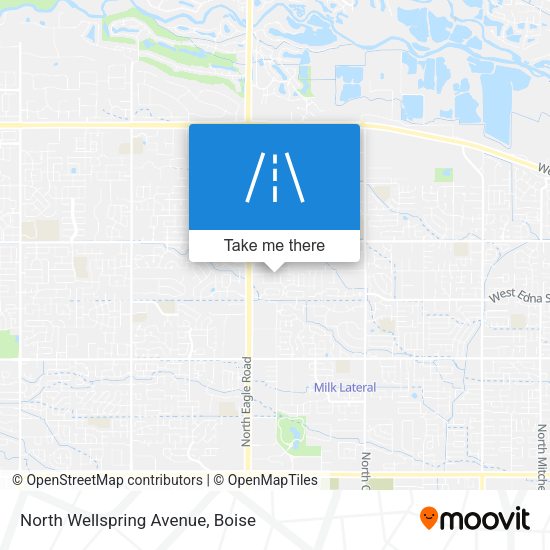 North Wellspring Avenue map