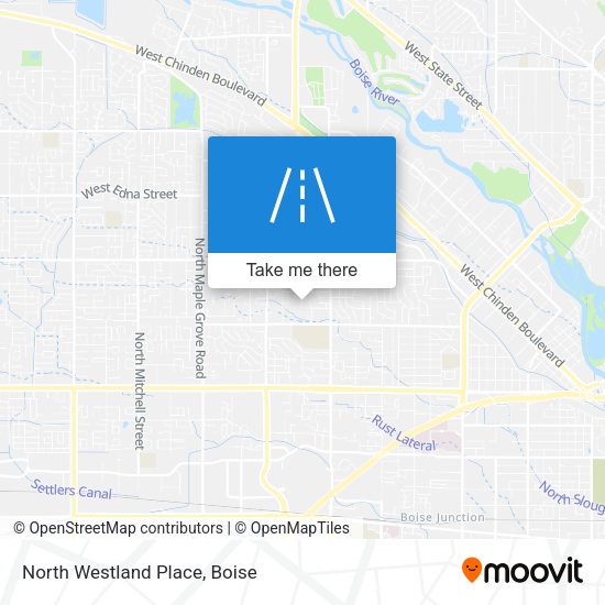 North Westland Place map