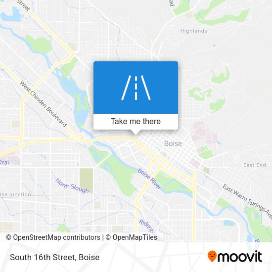 Mapa de South 16th Street
