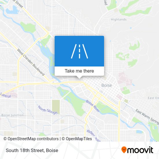 Mapa de South 18th Street