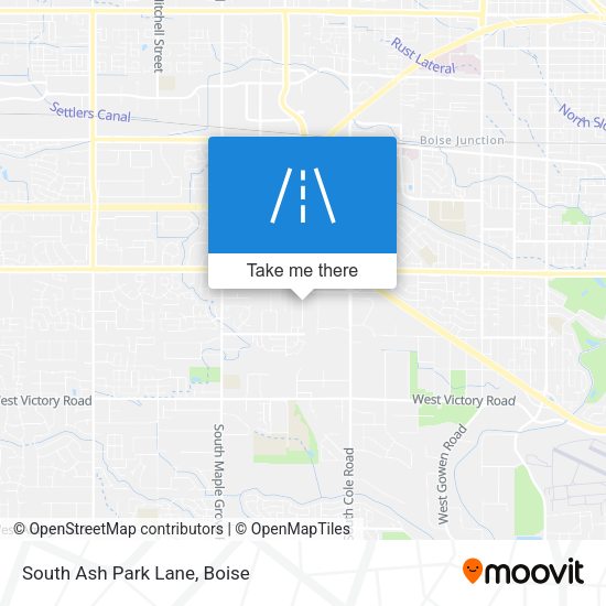 South Ash Park Lane map