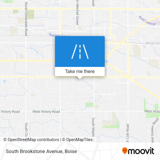 Mapa de South Brookstone Avenue