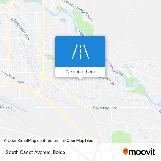 Mapa de South Cadet Avenue
