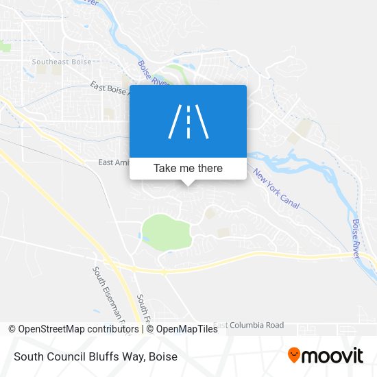 South Council Bluffs Way map