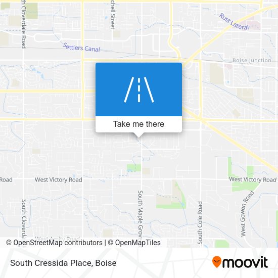 South Cressida Place map