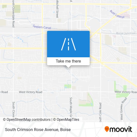 South Crimson Rose Avenue map