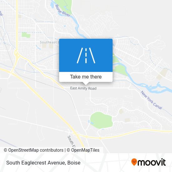 South Eaglecrest Avenue map