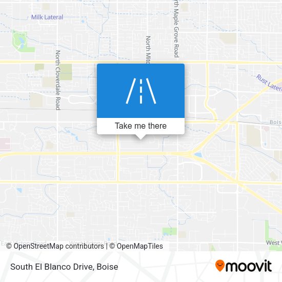 Mapa de South El Blanco Drive