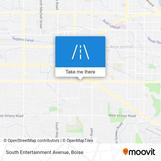 South Entertainment Avenue map