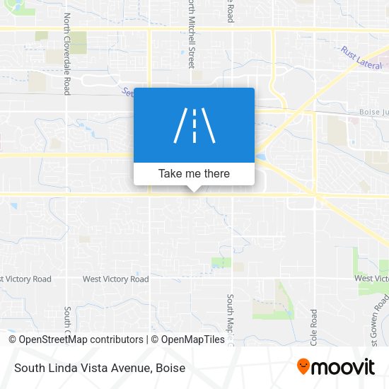 South Linda Vista Avenue map