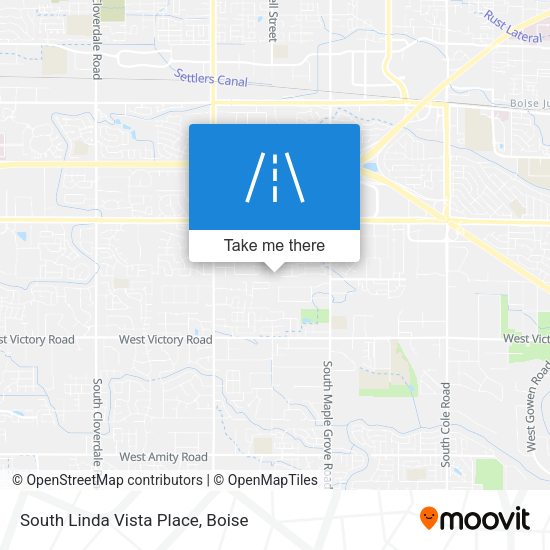 South Linda Vista Place map