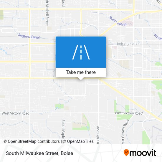 South Milwaukee Street map