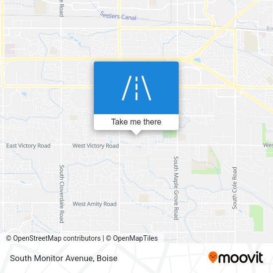 South Monitor Avenue map