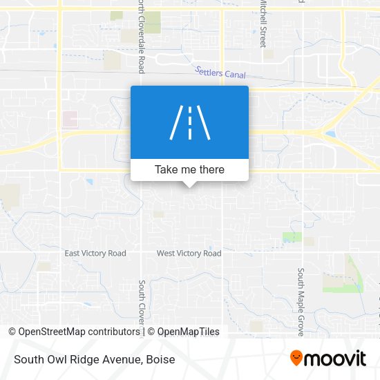 South Owl Ridge Avenue map