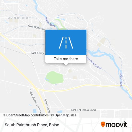 South Paintbrush Place map