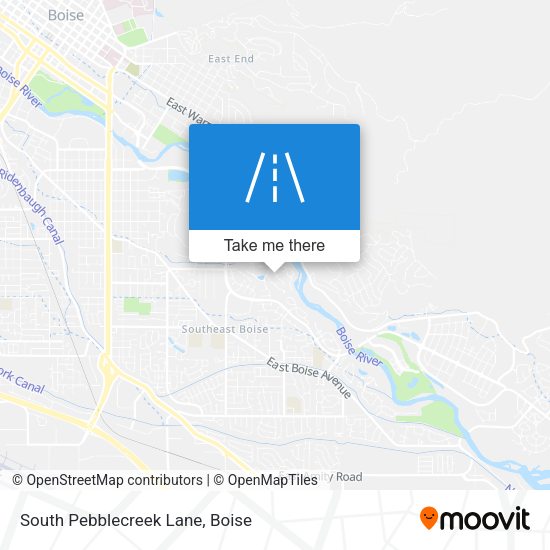 South Pebblecreek Lane map