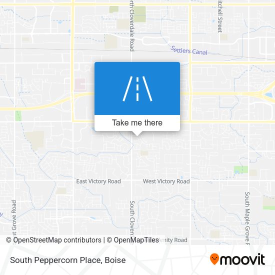 South Peppercorn Place map