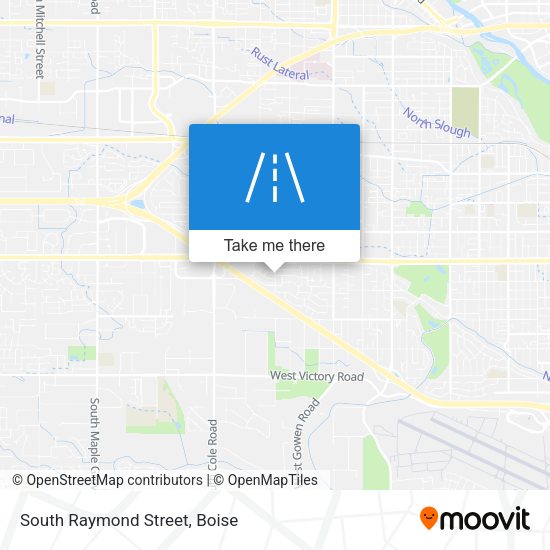 South Raymond Street map
