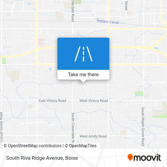 South Riva Ridge Avenue map