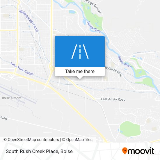 South Rush Creek Place map