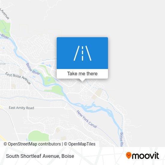 South Shortleaf Avenue map