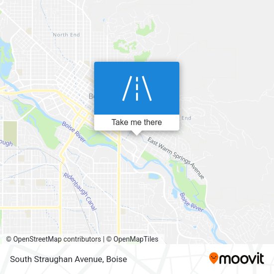 South Straughan Avenue map