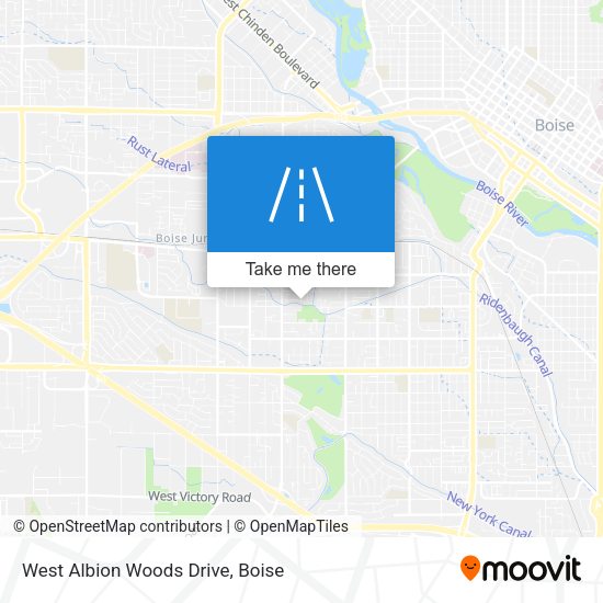 West Albion Woods Drive map