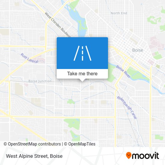 Mapa de West Alpine Street