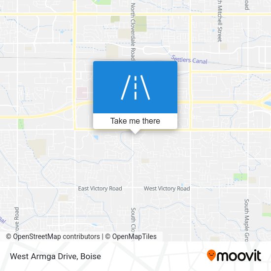 West Armga Drive map