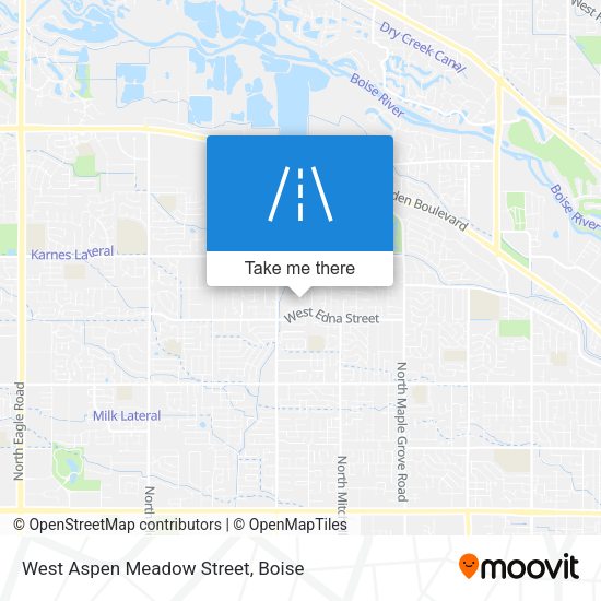 West Aspen Meadow Street map