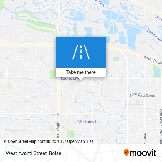 West Avanti Street map