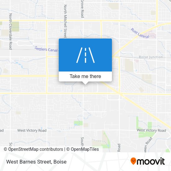 Mapa de West Barnes Street
