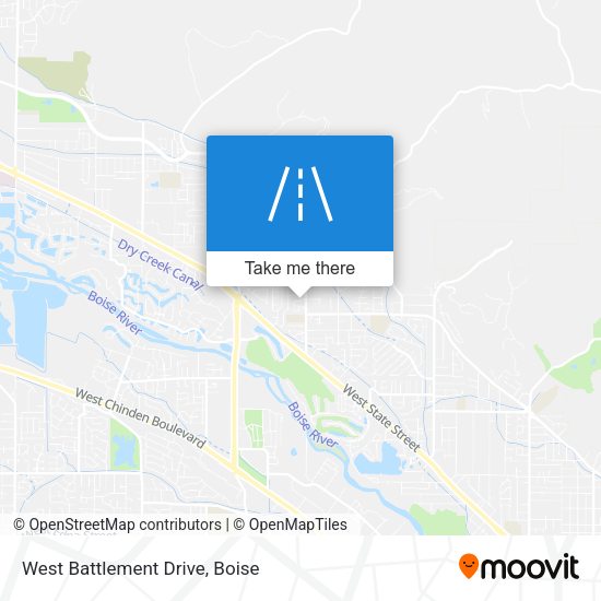 West Battlement Drive map