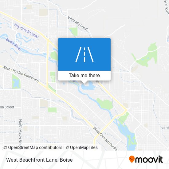 West Beachfront Lane map