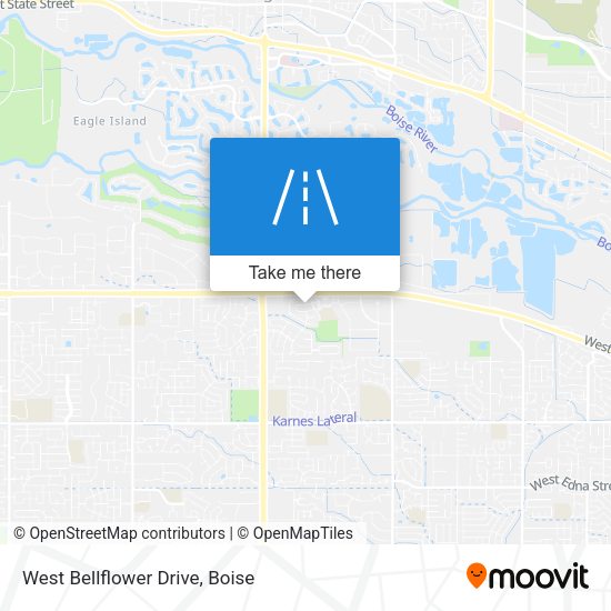 West Bellflower Drive map
