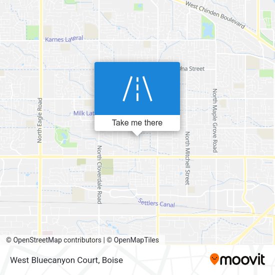 West Bluecanyon Court map