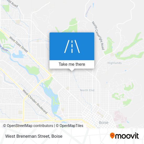 West Breneman Street map
