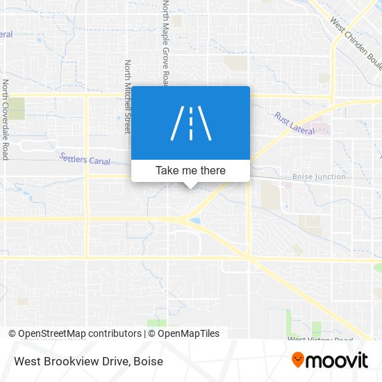 West Brookview Drive map