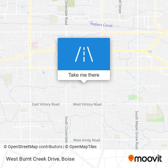 West Burnt Creek Drive map