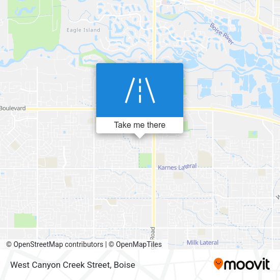 West Canyon Creek Street map