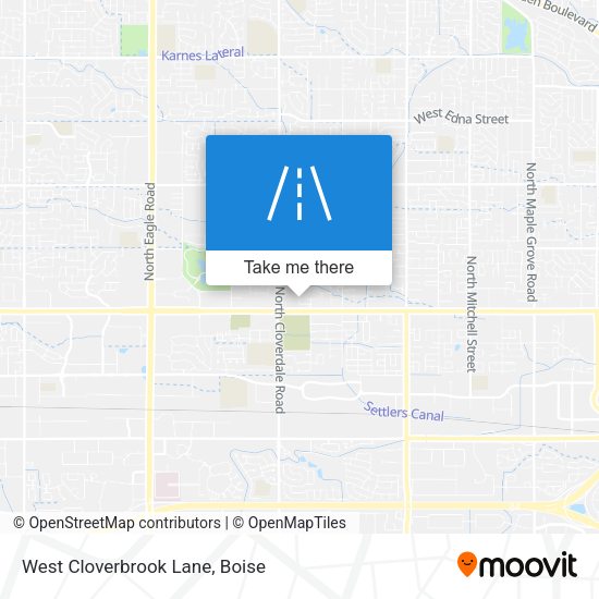 West Cloverbrook Lane map