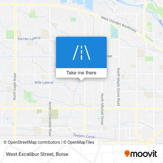 Mapa de West Excalibur Street